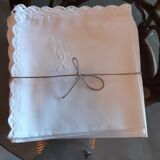 6 serviettes en coton dentelle au crochet