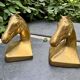 Pair of brass Art Deco horse bookends