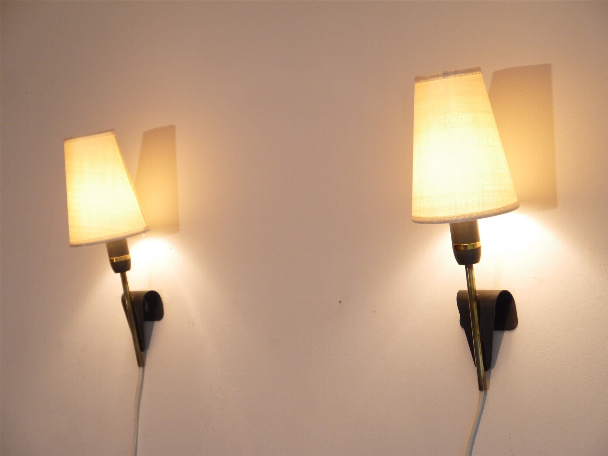 Pair of  wall lamps 1960
