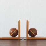 Art Deco Wooden Bookends from Nassauer Kunstgewerbe, 1930s, Set of 2