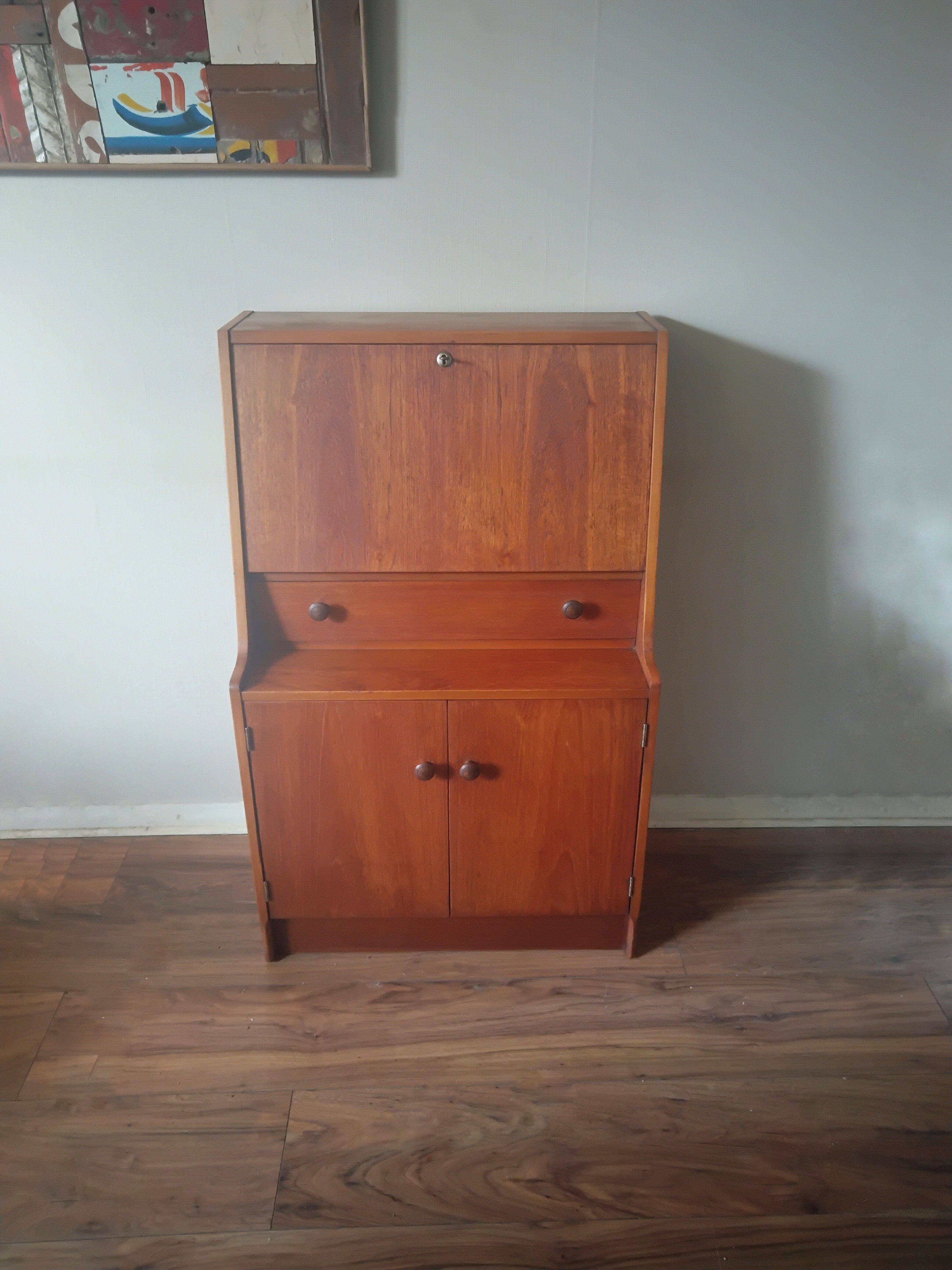 Mid century Teak bureau by Remploy