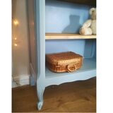 Bibus, vintage blue grey library