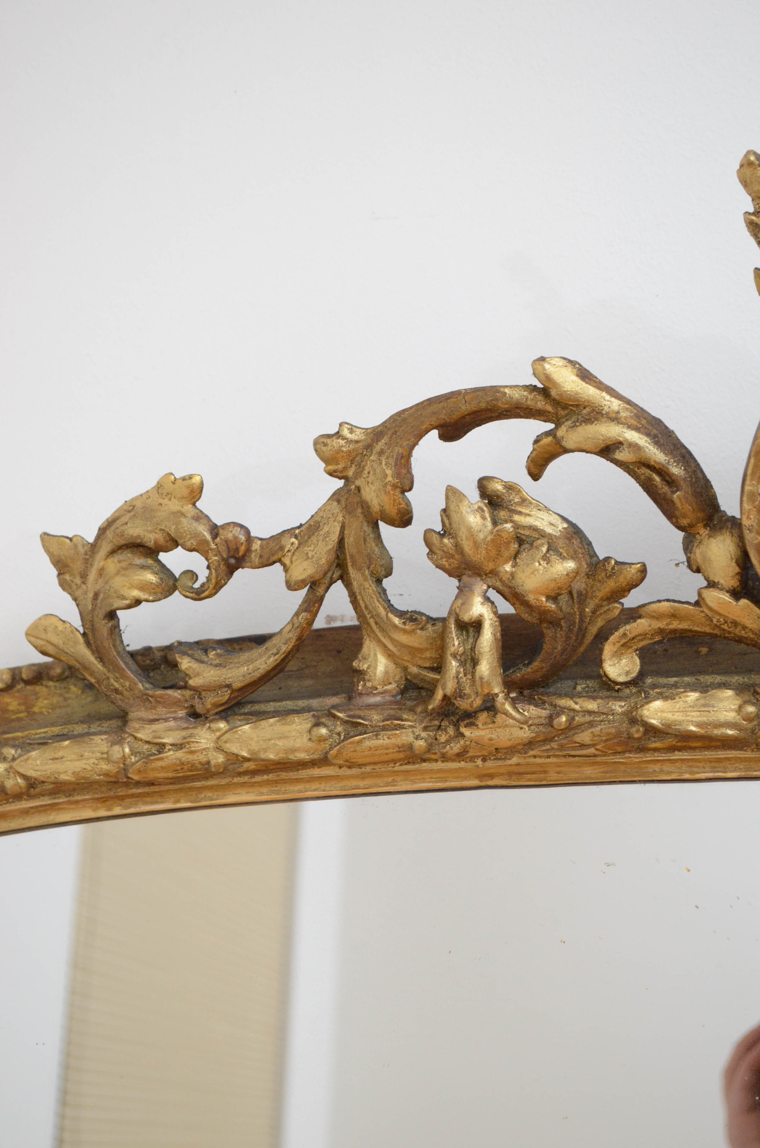 English victorian giltwood wall mirror - 174x138cm