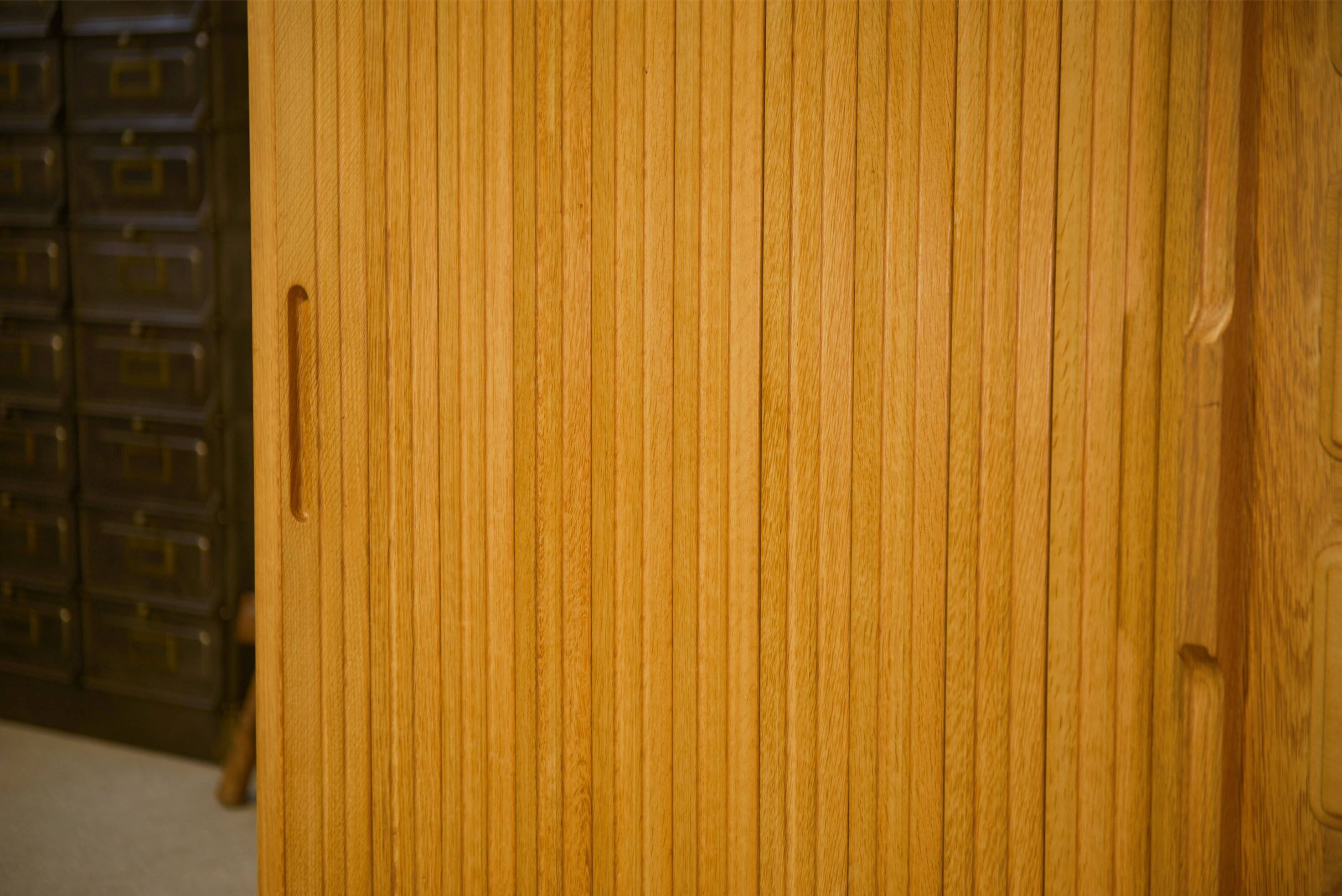 Oak wardrobe by Guillerme and Chambron 1950s