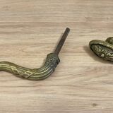 Solid brass door handle