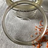 Set of two Pyrex jars