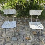 Pair of formica chairs