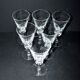 Baccarat lot de 6 flûtes à champagne en cristal taillé modèle Carcassonne 1960