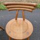 Set of 4 solid organic chairs
