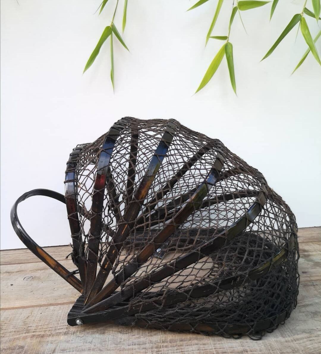 Vintage bamboo basket