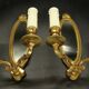 Paire d'appliques-miroirs style Louis XVI - bronze