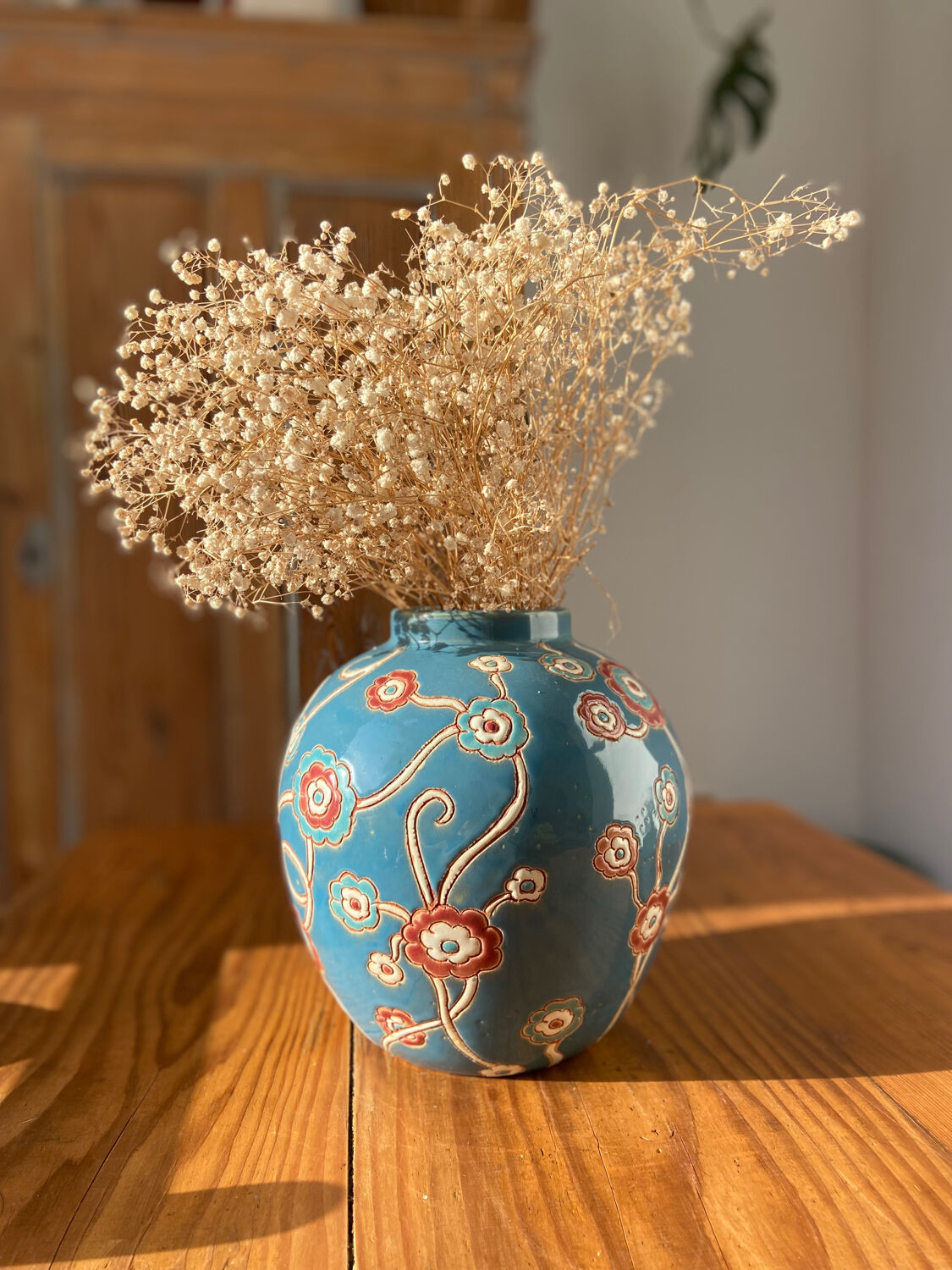 Faience ball vase 30s
