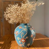 Vase boule faïence années 30