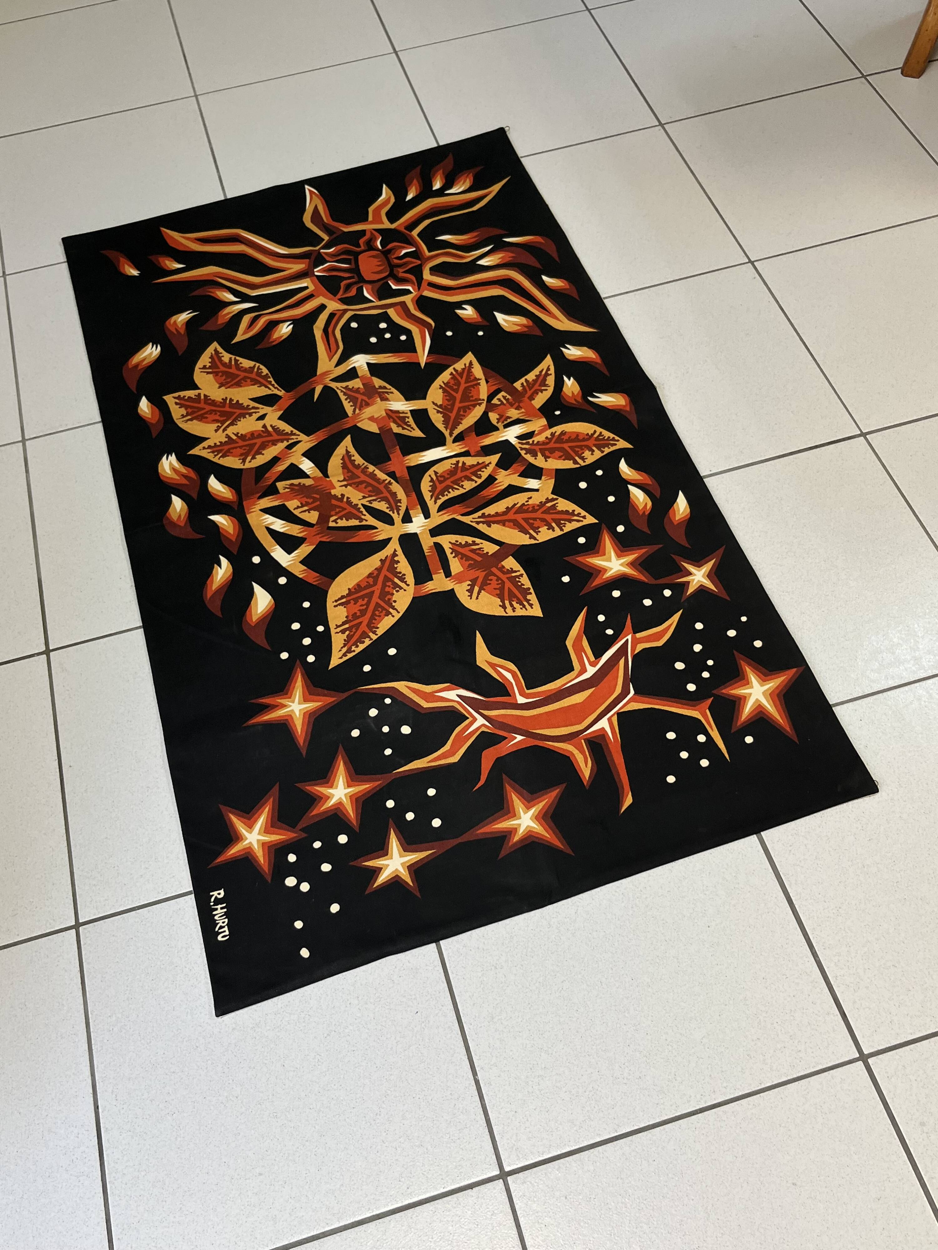 BRAUN ET CIE Tapestry - After Raymond HURTU - Entitled Astral Light