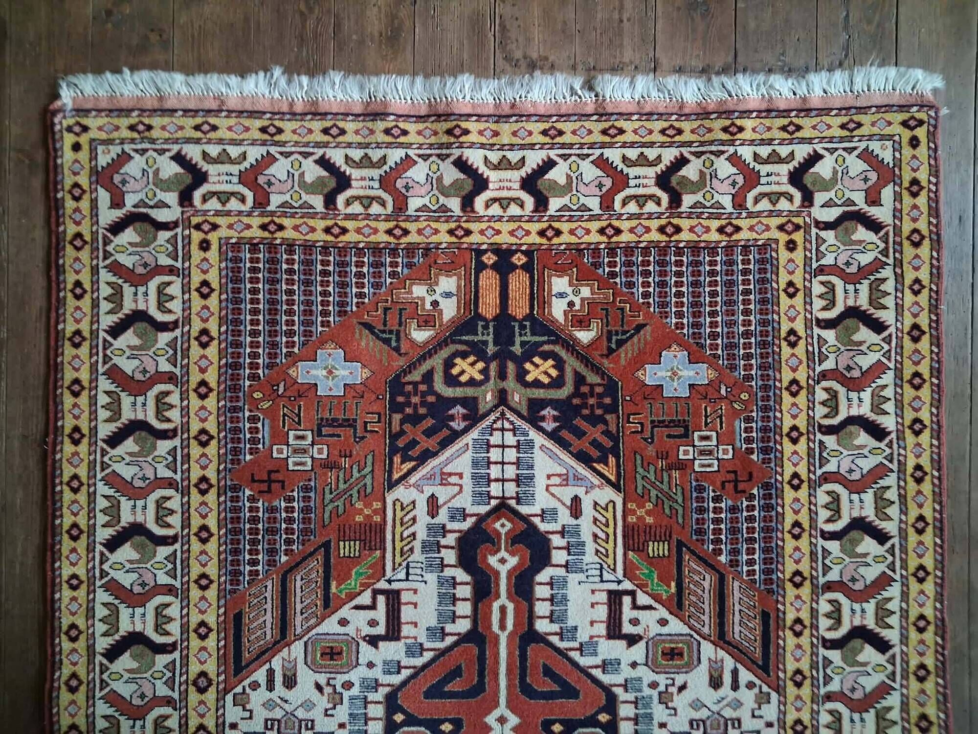 Handmade Persian Gutchan rug 192x128cm