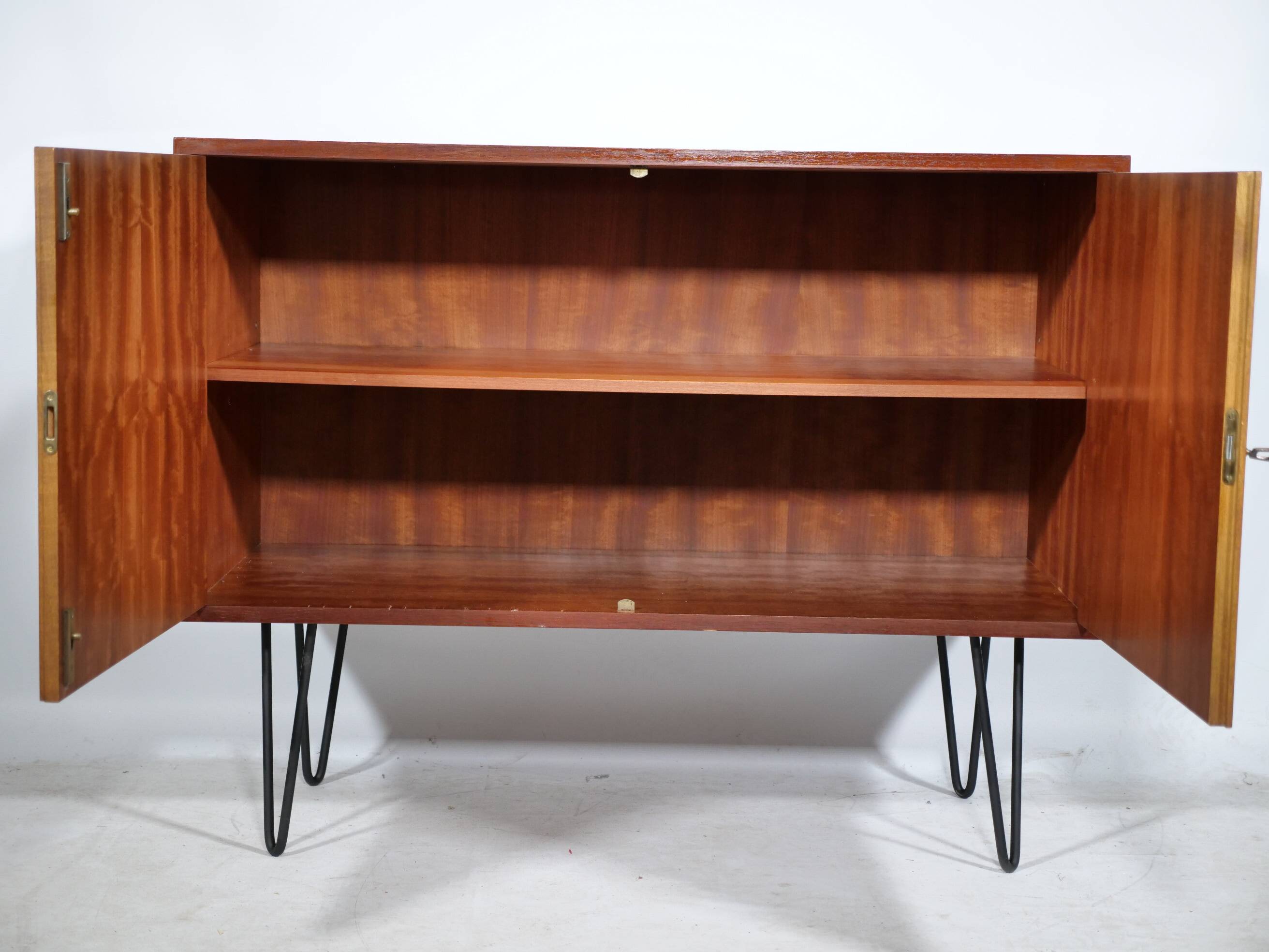 Sideboard by Erich Stratmann, teak, hairpin legs, cabinet,  1960s