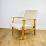 Classic armchair Vintage 70s beige - Jade series