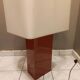 Large lamp 2 foot lights lacquered resin house style Le Dauphin