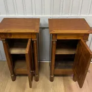 Pair of Empire style bedside tables