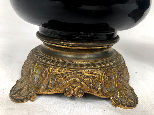 Paire de lampes à pétrole Napoléon III