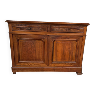 Buffet bas ancien en noyer