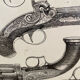 Metal tray Piero Fornasetti "Guns" 60s revolvers