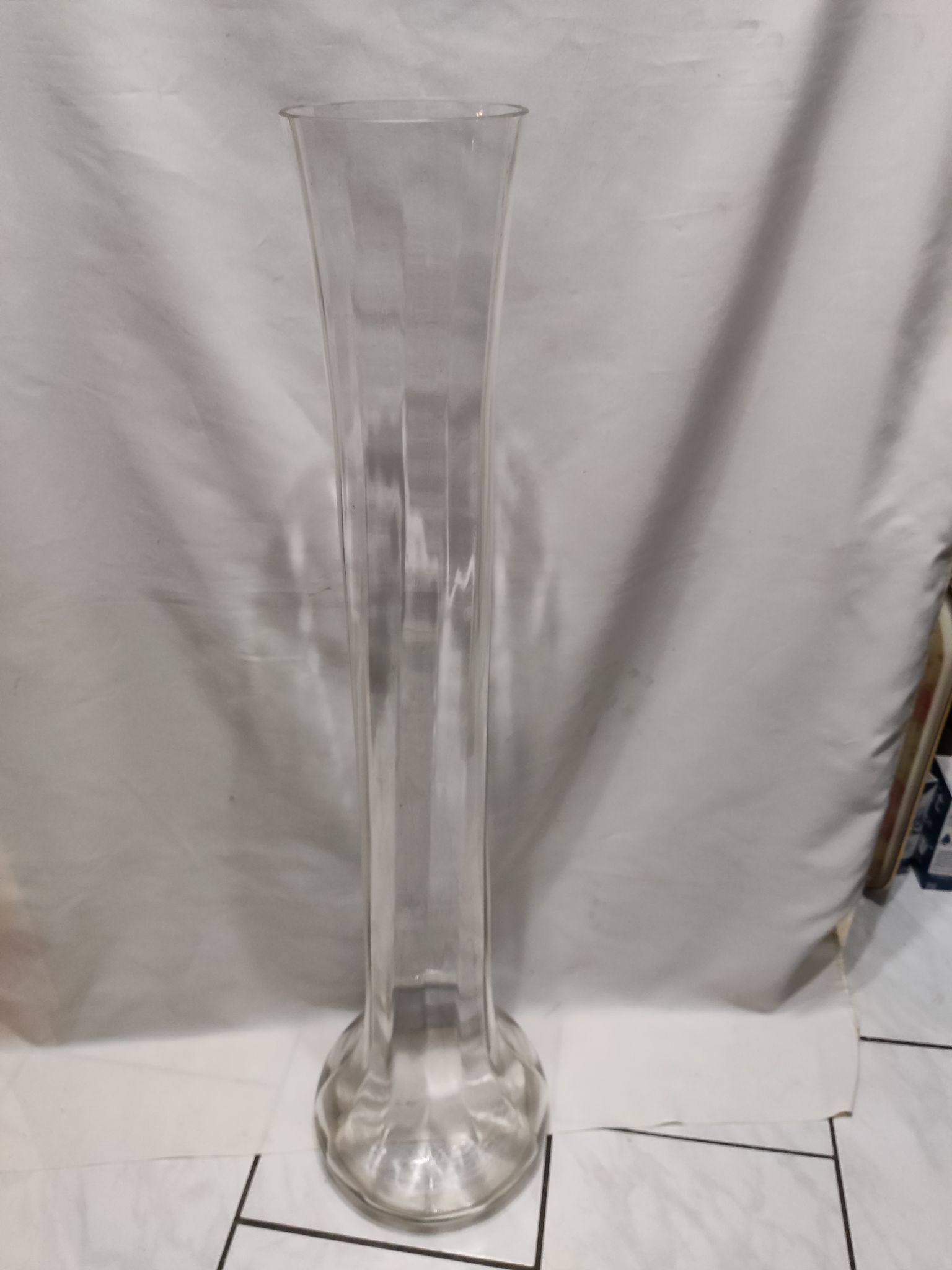 Vase en cristal soufflé XIX siecle