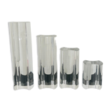 Complete set of 4 Luigi Massoni soliflore vases