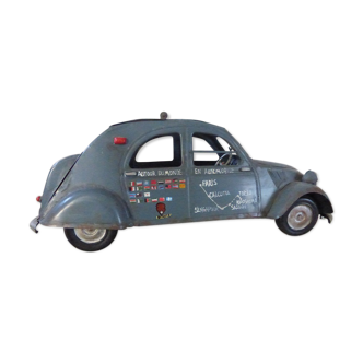 2 cv Citroen in sheet metal