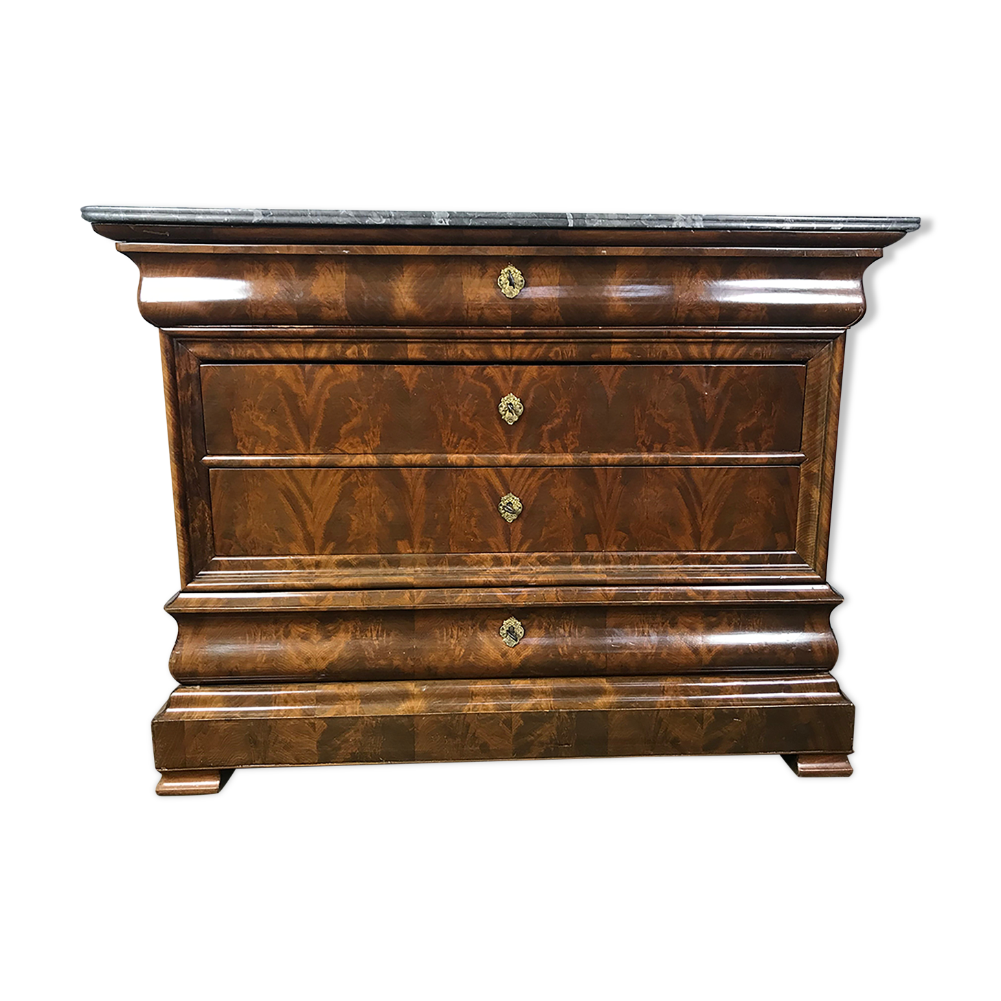 Dresser period Louis Philippe acajou flamed