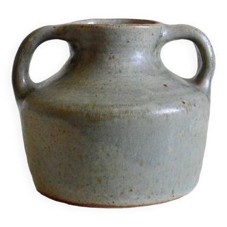 Fontgombault vintage cetadon stoneware vase