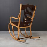 Antique Jacob & Josef Kohn Rocking Chair | Art Nouveau Design, Bentwood,