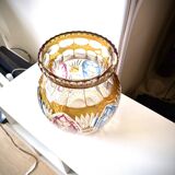 Large Bohemian crystal vase