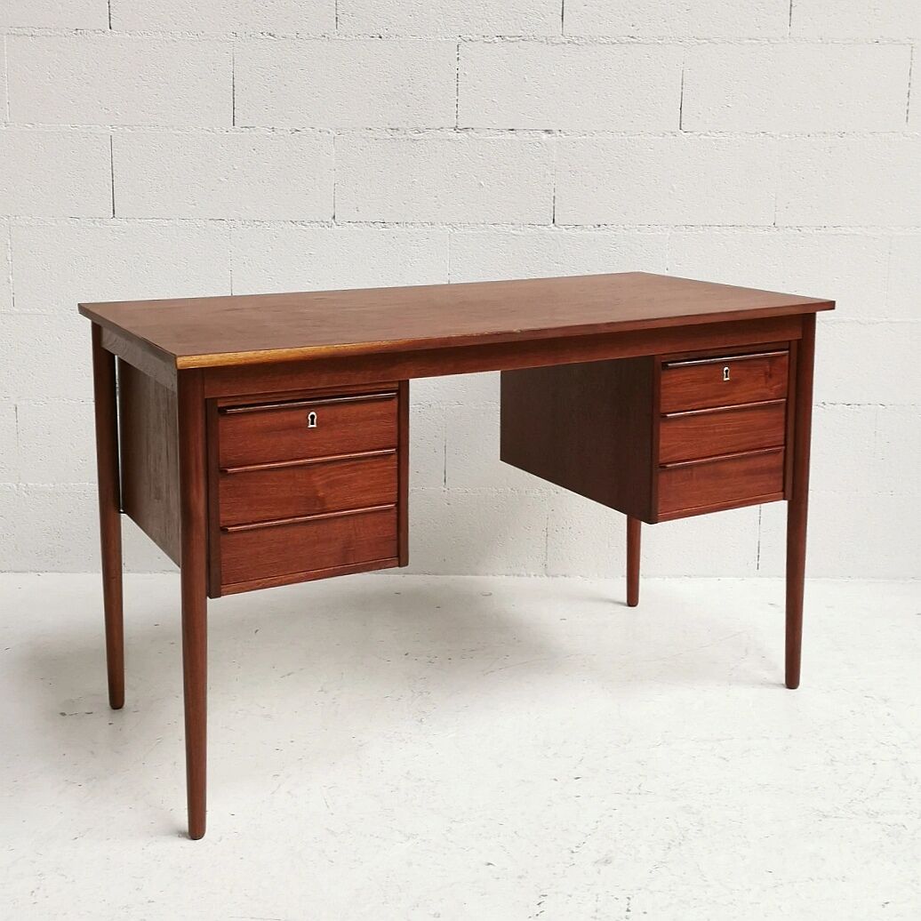 Gunnar Nielsen's Scandinavian Teak Office, Tibergaard, 1960