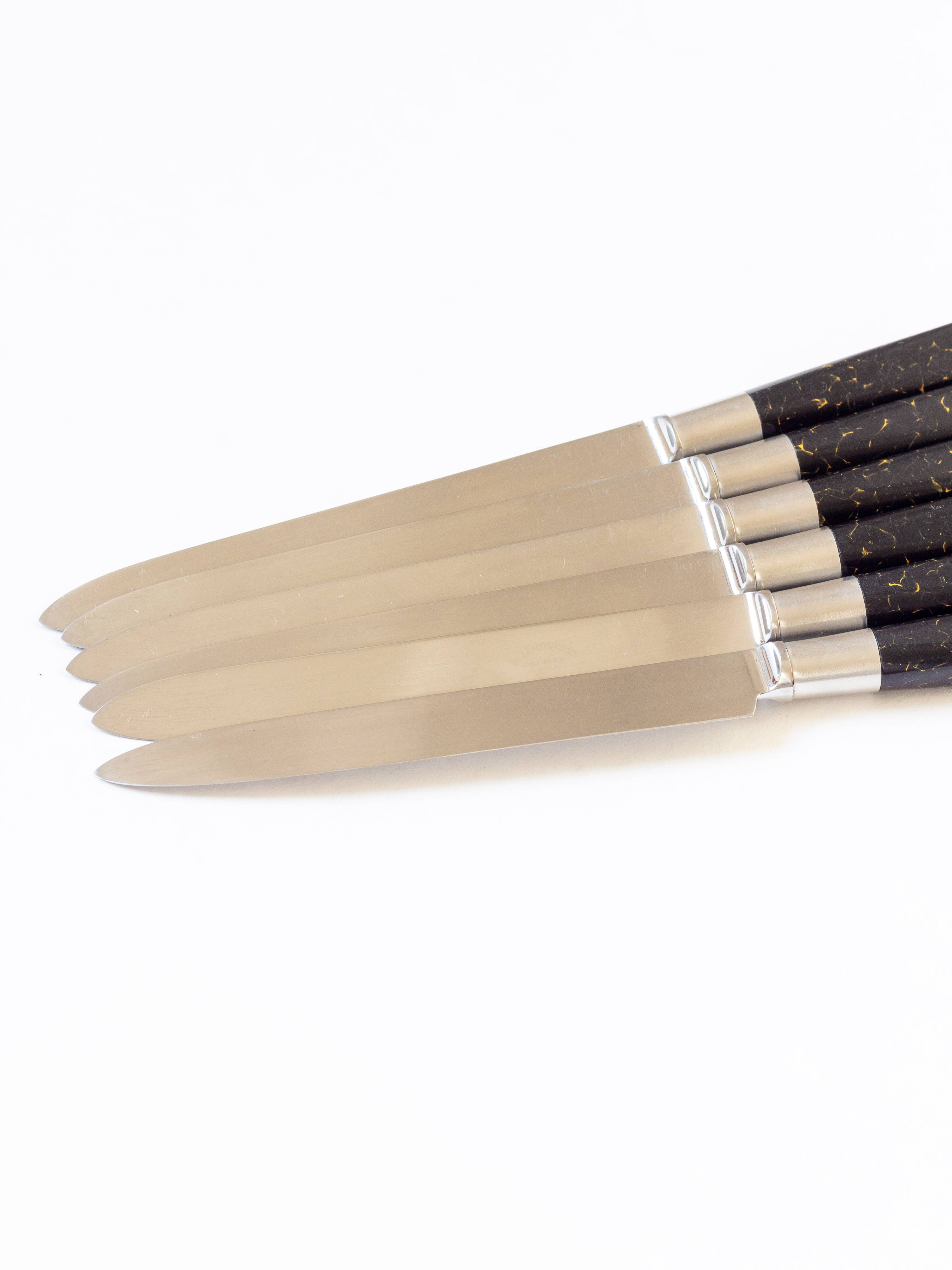 Set of six dessert or cheese knives – Maison Henri Lamouroux