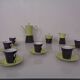 Coffee service for 6 from Vokstedt, Germany, 1950s, set of 17.