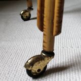 Vintage rattan cradle