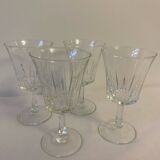 Set of 4 small stemmed glasses