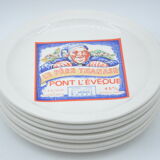 Ancien service 7 assiettes à fromage marque saint amand collection art table