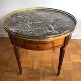 Bouillotte table with grey marble