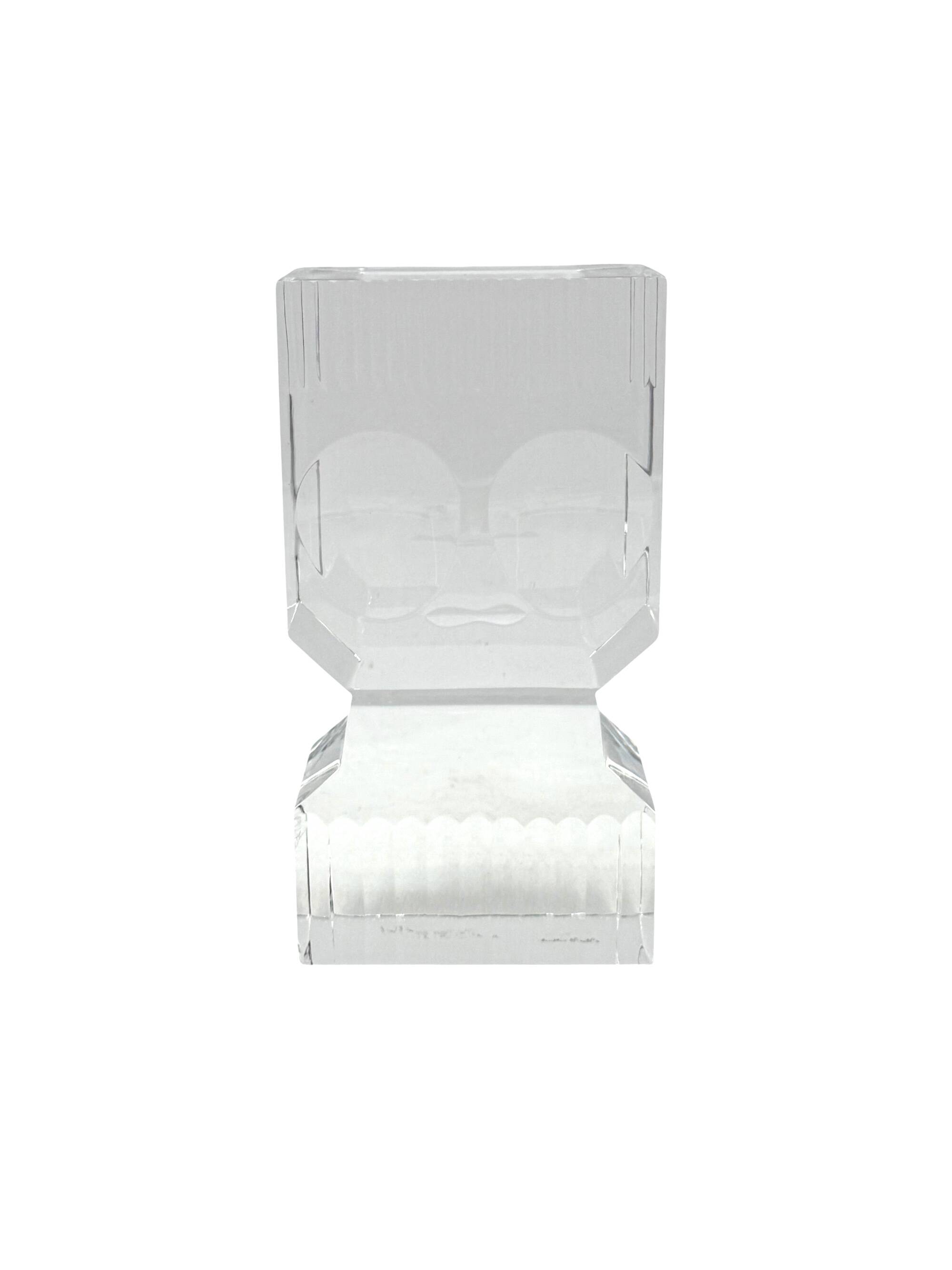 Sven Palmqvist, modern glass sculpture, Orrefors Sweden 1971