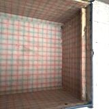 Malle de voyage ancienne vintage en bois datant des années 1880/1920