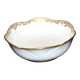 Antique Sèvres porcelain salad bowl with hand-painted gold arabesque decoration