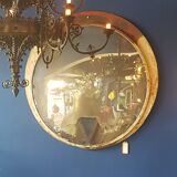 Industrial czech convex railway mirror, 1960s - 135cm