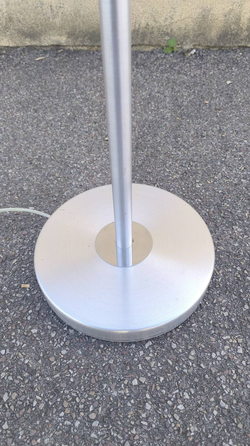 Vintage Floor Lamp with Fabric Shade by Erco, Germany, 1960s