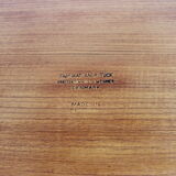 Table basse en teck et chêne conçue par Hans J. Wegner et par Andreas Tuck dans les années 1960