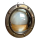 Miroir de sorcière style hublot en verre bombé, France années 50