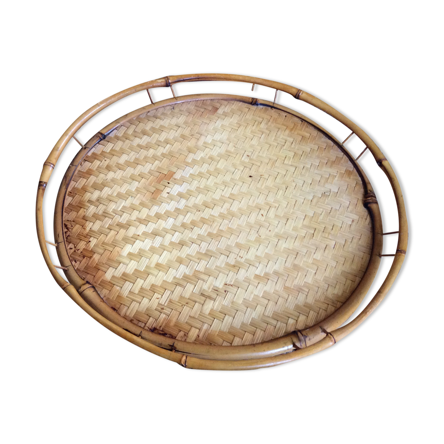 Plateau en rotin