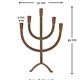 Mid Century Cast Iron Candelabra