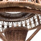 Large rattan floor lamp